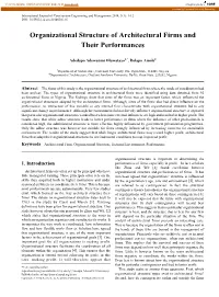 Architectural Firm, Organizational Structure, External Environment, Performance