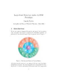 Large-Scale Structure Under Λ-CDM Paradigm