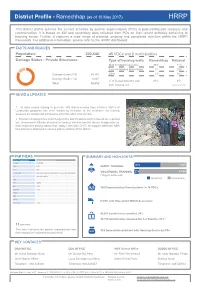 Ramechhap (As of 10 May 2017) HRRP