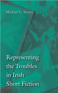 Representing the Troubles in Irish Short Fiction