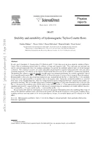 Stability and Instability of Hydromagnetic Taylor-Couette Flows