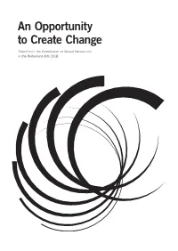 An Opportunity to Create Change