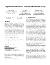 Simplicity-Expressiveness Tradeoffs in Mechanism Design
