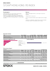 Stoxx® Hong Kong 210 Index