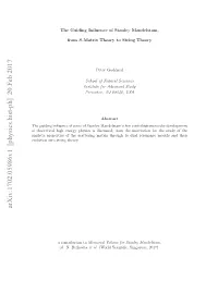 The Guiding Influence of Stanley Mandelstam, from S-Matrix Theory
