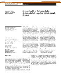 A Readers' Guide to the Interpretation of Diagnostic Test Properties