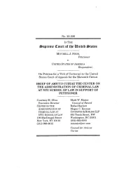 Brief Amicus Curiae of Center on The