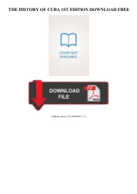 |||GET||| the History of Cuba 1St Edition