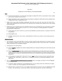 Harmonized Tariff Schedule of the United States (2021 Preliminary Revision 1) Annotated for Statistical Reporting Purposes