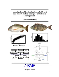 Investigation of the Implications of Different Reef Fish Life History Strategies on Fisheries Management, Final Technical