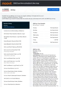S882 Bus Time Schedule & Line Route