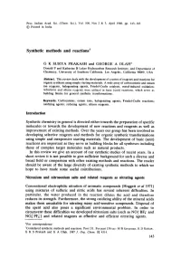 Synthetic Methods and Reactions*