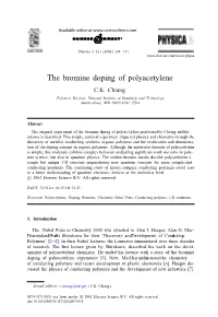 The Bromine Doping of Polyacetylene C.K