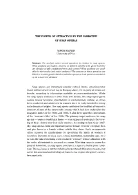 The Power of Attraction in the Narrative of Soap Operas