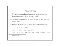 Trinomial Tree