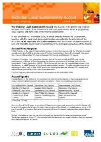 Victorian Local Sustainability Accord Accord Update No
