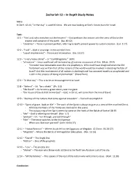 Zechariah 12 – in Depth Study Notes