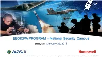 EEOICPA PROGRAM – National Security Campus