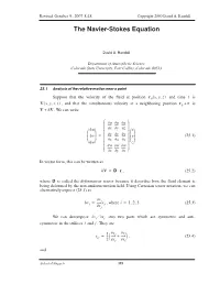 The Navier-Stokes Equation