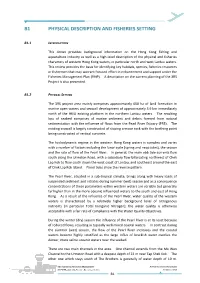 B1 Physical Description and Fisheries Setting