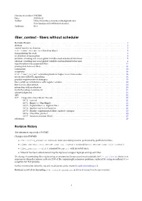 Fiber Context As a ﬁrst-Class Object