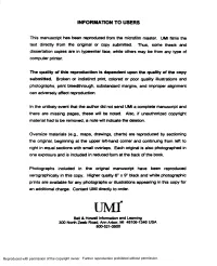 Information to Users