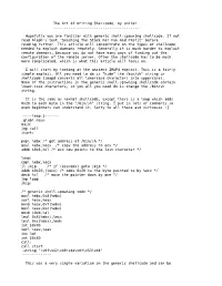 The Art of Writing Shellcode, by Smiler