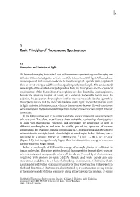 1 Basic Principles of Fluorescence Spectroscopy