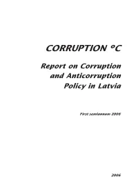 Corruption C. Report on Corruption and Anticorruption Policy in Latvia