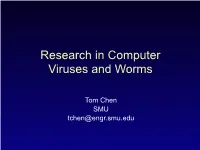 Research in Computer Viruses and Worms.Pdf