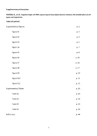 Supplementary Information Table of Content Supplementary Figures P. 2 Figure S1 P. 2 Figure S2 P. 3 Figure S3 P. 5 Figure S4 P