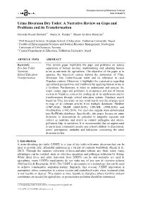 Urine Diversion Dry Toilet: a Narrative Review on Gaps and Problems and Its Transformation