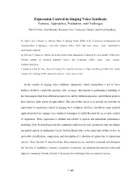 Review on Expression Control on Singing Voice Synthesis.Docx