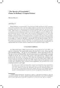 “The Spectre of Uncertainty”: Chance in Bellamy's Utopian Fictions