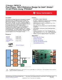 4-Phase, 140-A Reference Design for Intel® Stratix® 10 GX Fpgas Using