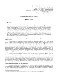 Crossbreeding of Cattle in Africa