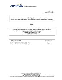 Definitions and Standards for Expedited Reporting