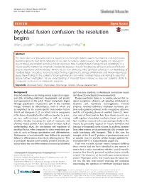 Myoblast Fusion Confusion: the Resolution Begins Srihari C