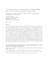 Conventional Wisdom on Roosting Behaviour of Australian