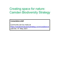 Creating Space for Nature: Camden Biodiversity Strategy
