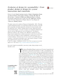 From Product Design to Design for System Innovations and Transitions