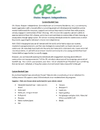 Full Custom Baseball Cap Project Instructions