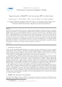 Improvements of Bigdft Code in Modern HPC Architectures