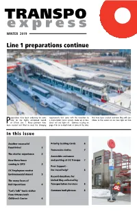 Line 1 Preparations Continue