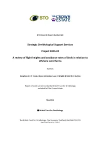 Review of Flight Heights and Avoidance Rates of Birds in Relation to Offshore Wind Farms