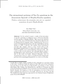 The Intonational Patterns of Yes-No Questions in the Amazonian