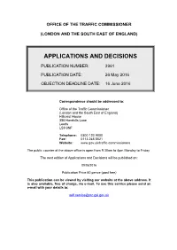 Applications and Decisions