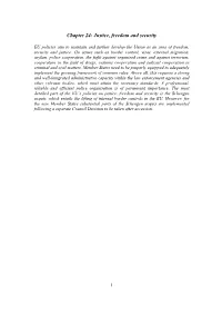 Chapter 24: Justice, Freedom and Security