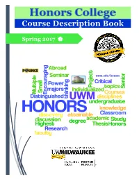 Course Description Book