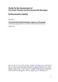 Guide for the Assessment of Imminent Threats and Environmental Damages